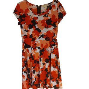 Michael Kors Floral Skater Dress Fit and Flare  Size Medium